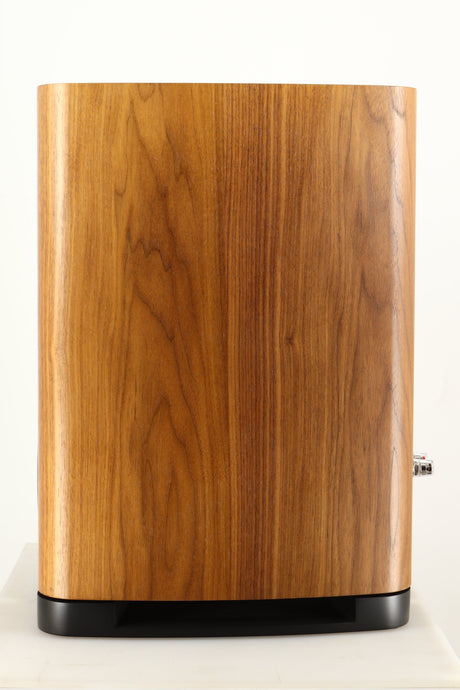 Right side view of a used Wharfedale EVO 5.2 Standmount Speaker in a walnut finish