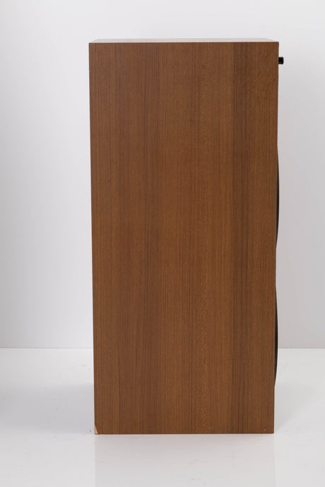 Side view of a used Wharfedale Laser 120 Standmount Speaker in Teak finish