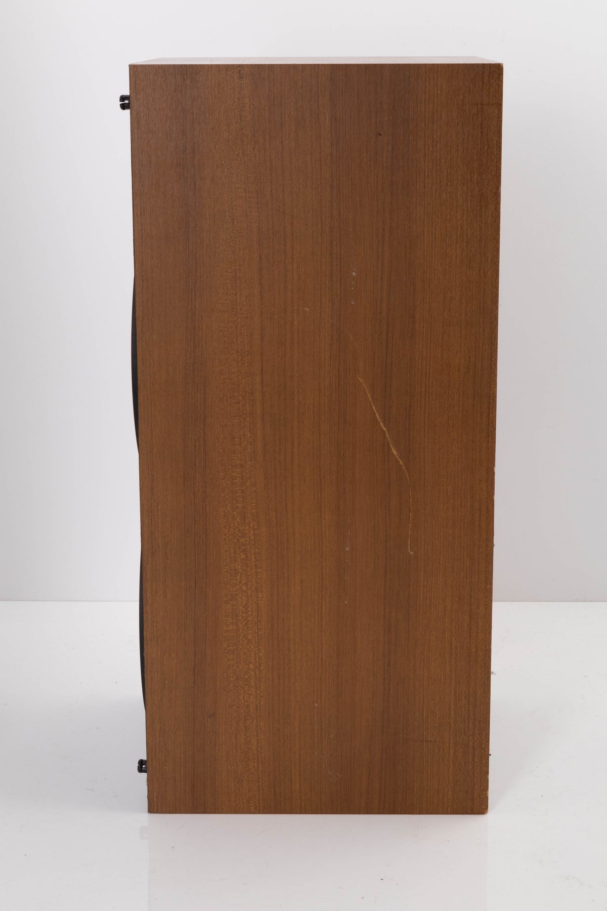 Side view of a used Wharfedale Laser 120 Standmount Speaker in Teak finish