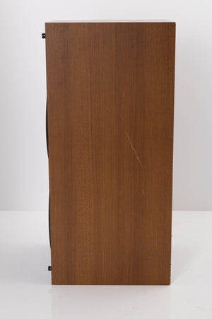 Side view of a used Wharfedale Laser 120 Standmount Speaker in Teak finish