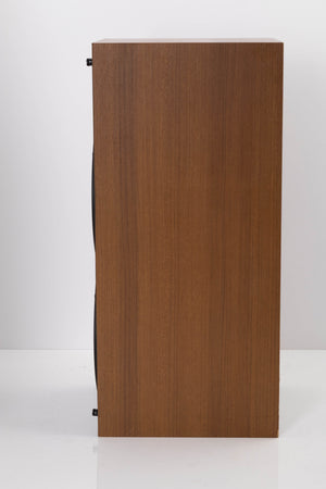 Side view of a used Wharfedale Laser 120 Standmount Speaker in Teak finish