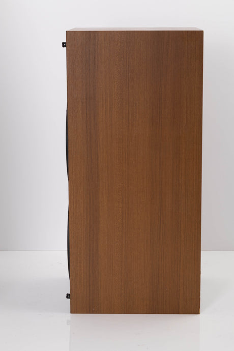 Side view of a used Wharfedale Laser 120 Standmount Speaker in Teak finish