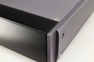 Close up of a used Whest PS.30R Phonostage showing small bump on left edge