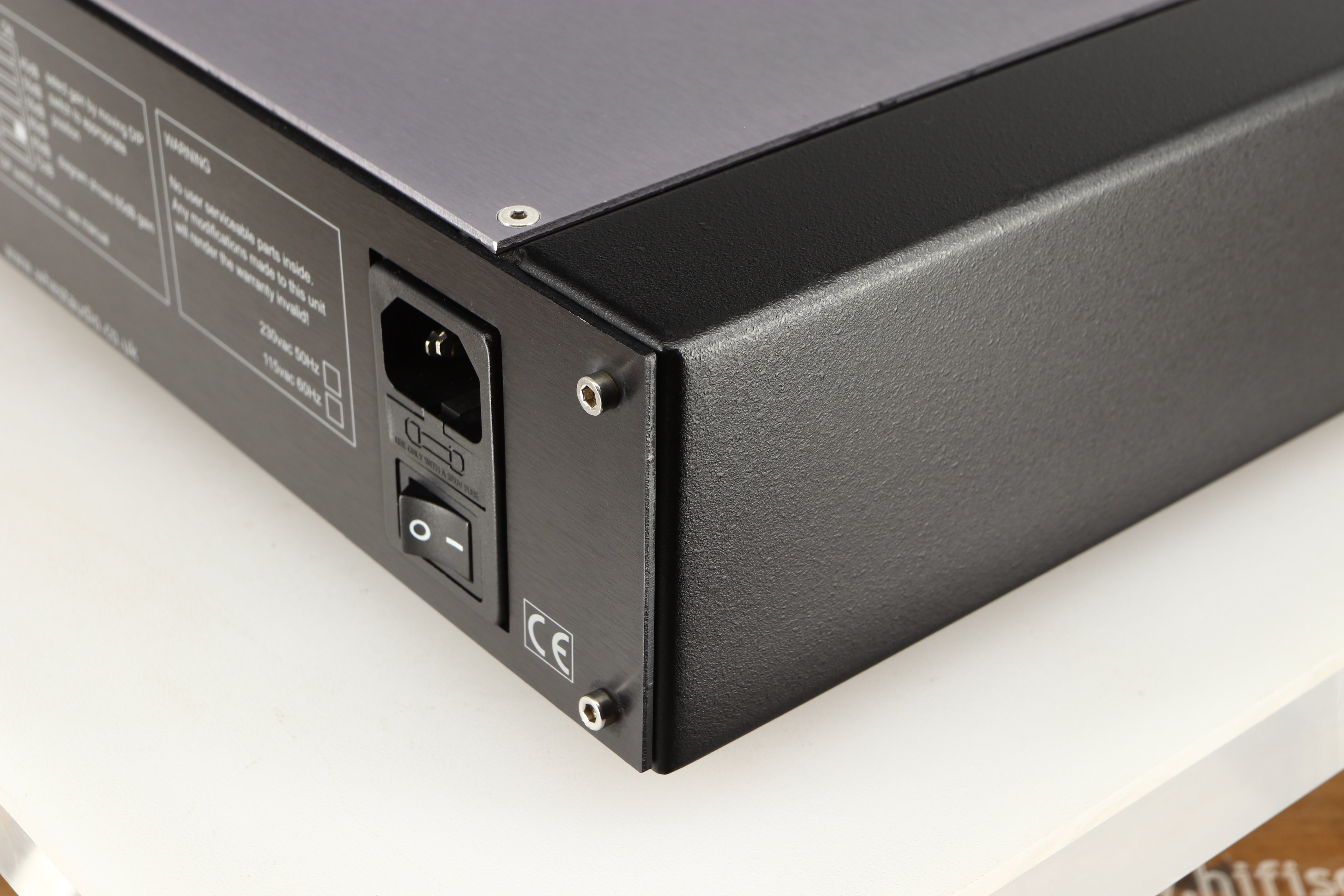 Rear left corner of a used Whest PS.30R Phonostage 
