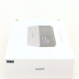 Box for a used Wiim Amp Ultra Streaming Amplifier in a grey finish