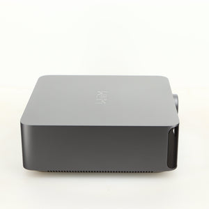 Left side view of a used Wiim Amp Ultra Streaming Amplifier in a grey finish
