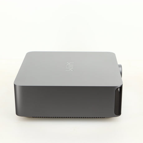 Left side view of a used Wiim Amp Ultra Streaming Amplifier in a grey finish
