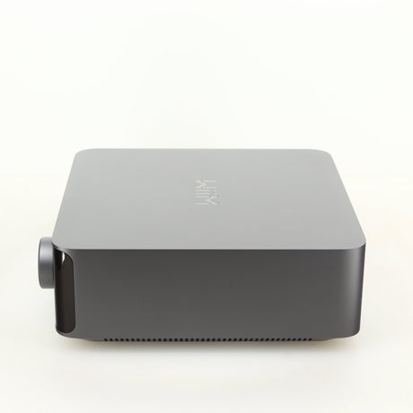 Right side view of a used Wiim Amp Ultra Streaming Amplifier in a grey finish