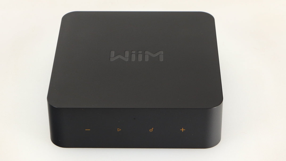 Top of a used Wiim Pro Plus Streamer in a black finish