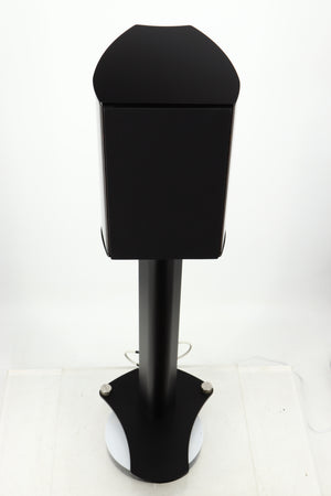 Top of a used Wilson Benesch Vertex Standmount Speakers W/ Stands in a gloss walnut finish