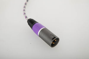 Close up view of a used XLO Electric Ultra Plus UP4B AES/EBU 0.5m Balanced Digital Interconnect Cable