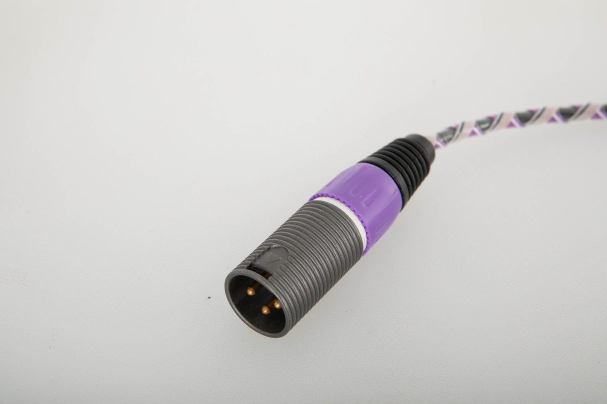 Close up view of a used XLO Electric Ultra Plus UP4B AES/EBU 0.5m Balanced Digital Interconnect Cable