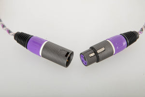 Close up view of a used XLO Electric Ultra Plus UP4B AES/EBU 0.5m Balanced Digital Interconnect Cable