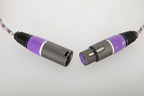 Close up view of a used XLO Electric Ultra Plus UP4B AES/EBU 0.5m Balanced Digital Interconnect Cable