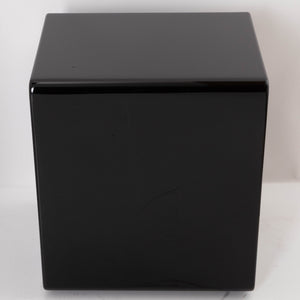 Left side view of a used XTZ SA-1 Subwoofer in a Gloss Black finish