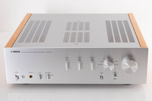 Front view of a used Yamaha A-S2000 Integrated Amplifier in a Silver finish