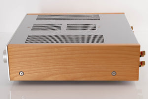 Right side view of a used Yamaha A-S2000 Integrated Amplifier in a Silver finish