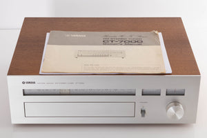 Top of a used Yamaha CT-7000 FM Tuner showing Manual