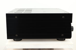 Side view of a used Yamaha CX-A5100 AV Pre Amplifier in Black finish