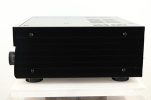 Side view of a used Yamaha CX-A5100 AV Pre Amplifier in Black finish