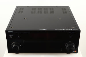 Top view of a used Yamaha CX-A5100 AV Pre Amplifier in Black finish