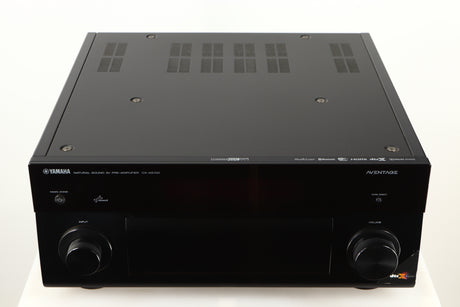 Top view of a used Yamaha CX-A5100 AV Pre Amplifier in Black finish
