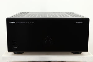 Front view of a used Yamaha MX-A5000 AV Power Amplifier in Black finish