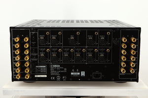 Rear view of a used Yamaha MX-A5000 AV Power Amplifier in Black finish