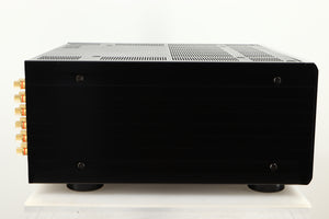 Side view of a used Yamaha MX-A5000 AV Power Amplifier in Black finish