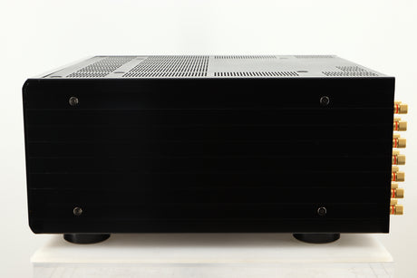Side view of a used Yamaha MX-A5000 AV Power Amplifier in Black finish