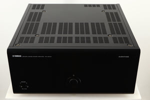 Top view of a used Yamaha MX-A5000 AV Power Amplifier in Black finish