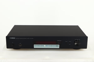 Front view of a used Yamaha NP-S303 Musicast Streamer in a black finish