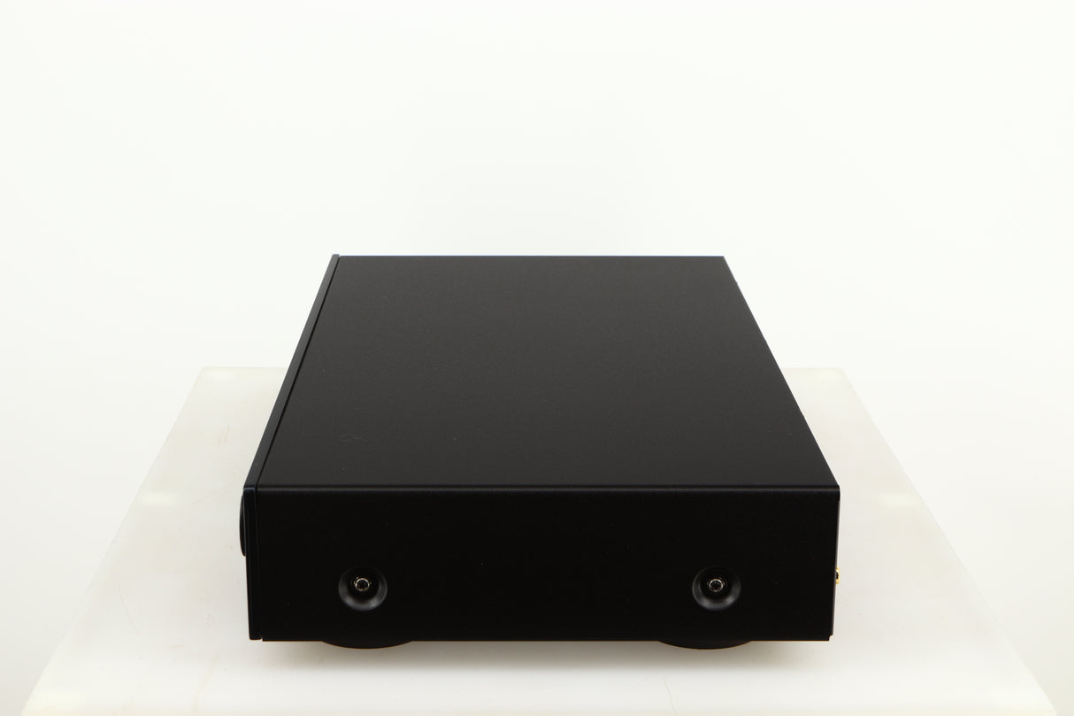 Right side view of a used Yamaha NP-S303 Musicast Streamer in a black finish