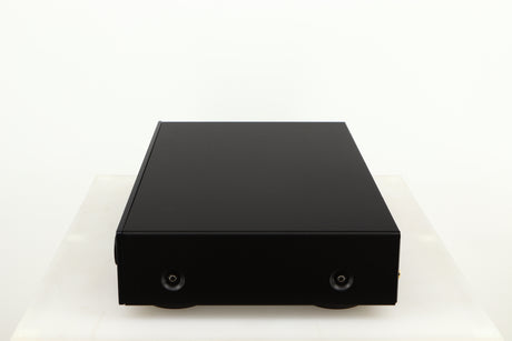 Right side view of a used Yamaha NP-S303 Musicast Streamer in a black finish