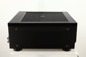 Left side view of a used Yamaha RX-A8A Aventage AV Receiver in a black finish