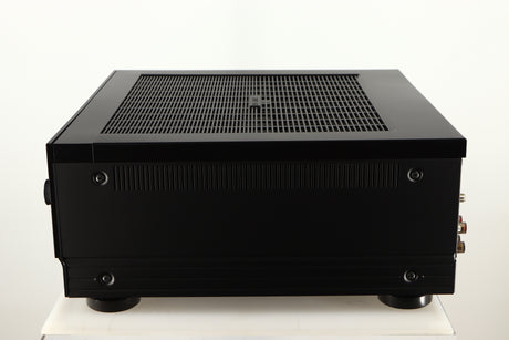 Right side view of a used Yamaha RX-A8A Aventage AV Receiver in a black finish