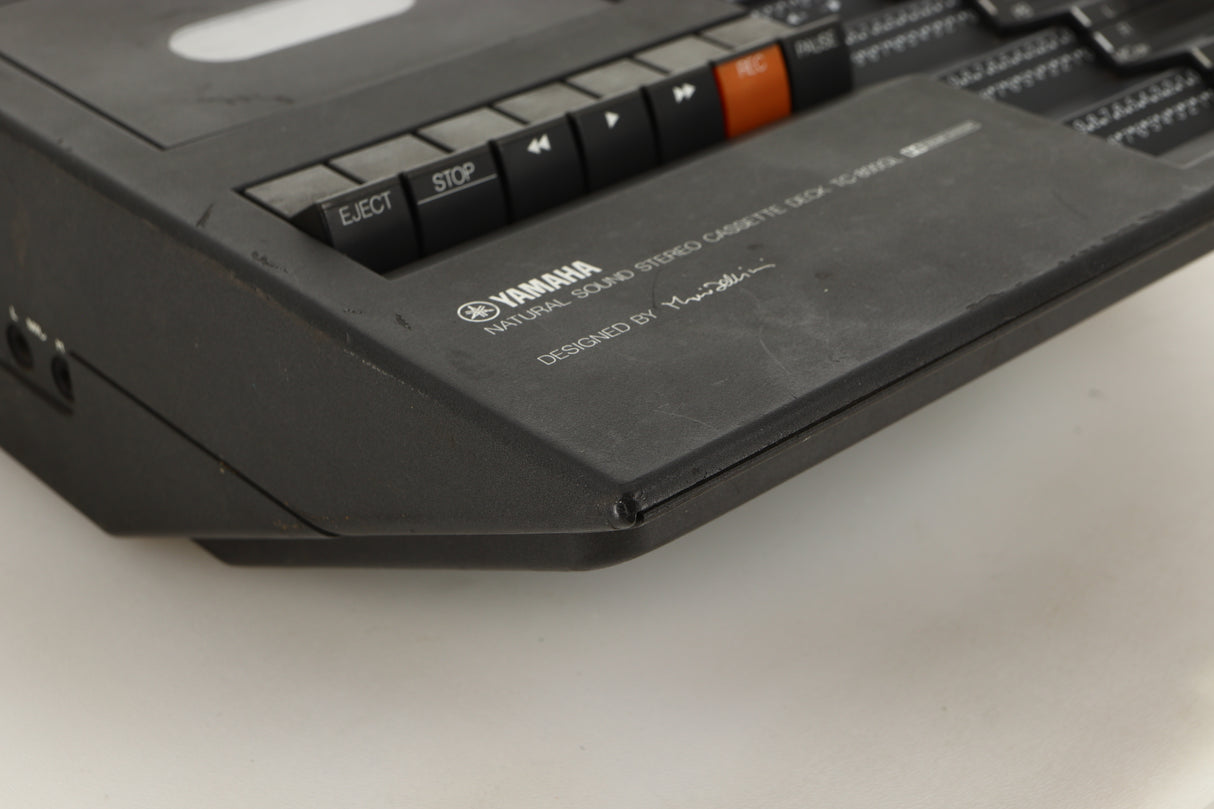 Front left corner view of a used Yamaha TC-800GL Cassette Deck 