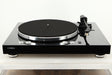 Front view of a Yamaha TTN503 MusicCast Turntable in Black finish