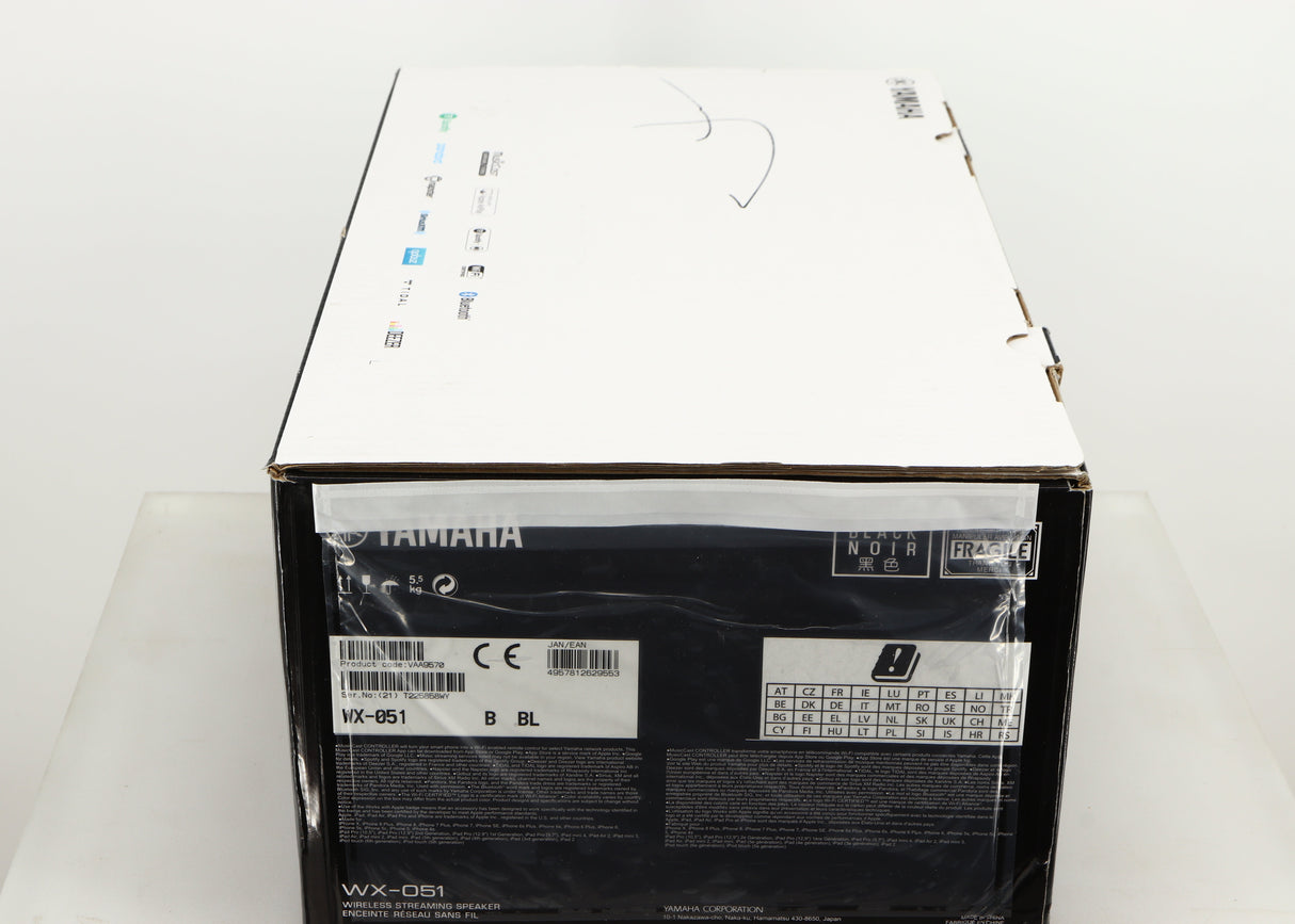Box for a used Yamaha WX-051 Musicast Streaming Speaker in a black finish