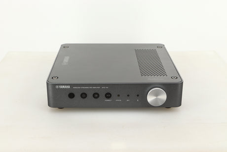 Front view of a used Yamaha WXC-50 Streaming Pre Amplifier in Silver finish