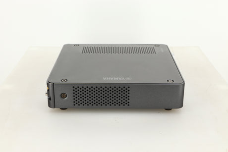 Side view of a used Yamaha WXC-50 Streaming Pre Amplifier in Silver finish