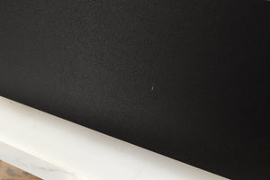 Close up of a used Yamaha SR-300 Integrated Receiver in a black finish showing tiny scratch on right side