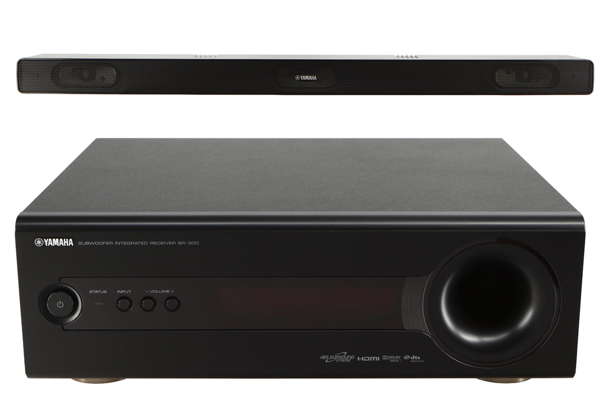 Front view of a used Yamaha YHT-S400 Home Theatre System in a black finish