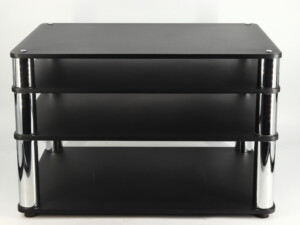 Custom Design Ultra Hifi 4 Rack Inc. Isolation Plinth - Black/Chrome - Image 2