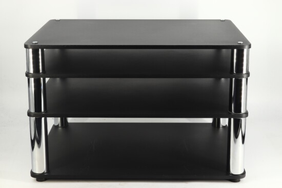 Custom Design Ultra Hifi 4 Rack Inc. Isolation Plinth - Black/Chrome