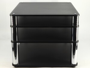 Custom Design Ultra Hifi 4 Rack Inc. Isolation Plinth - Black/Chrome - Image 3