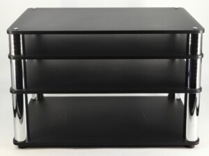 Custom Design Ultra Hifi 4 Rack Inc. Isolation Plinth - Black/Chrome - Image 4