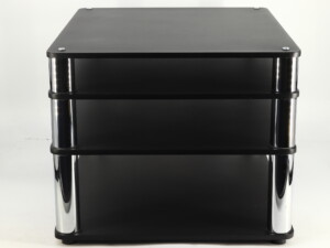 Custom Design Ultra Hifi 4 Rack Inc. Isolation Plinth - Black/Chrome - Image 5