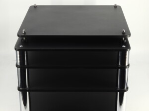 Custom Design Ultra Hifi 4 Rack Inc. Isolation Plinth - Black/Chrome - Image 13