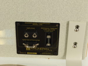 Magneplanar LRS Floorstanding Speakers - Off White / Oak - Image 6